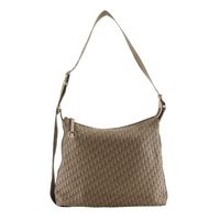 Pre-owned Christian Dior Trotter Shoulder Bag/Hobo Bag, 07RU 0064, Beige Canvas, Made in Italy, Crossbody/Shoulder Bag, A4 Size, Zippered, Unisex