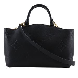 Pre-owned LOUIS VUITTON Petit Palais PM handbag, 2-way shoulder bag, M58916, Monogram Empreinte Noir, made in Spain, black, crossbody/handbag, 2-way, A5, zipper, Petit Palais PM, women's.