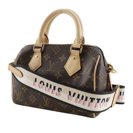 Second-Hand LOUIS VUITTON Speedy Bandouliere 20 Handbag, Versatile Shoulder Bag, M46234, Black Monogram Canvas, Made in France, Brown, Double Zip, Can be worn Crossbody, as a Shoulder Bag or Hand-Carried, Women's.