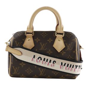 Pre-owned LOUIS VUITTON Speedy Bandouliere 20 Handbag, 2-Way Shoulder Bag, M46234, Monogram Canvas Noir, Made in France, Brown, Double Zipper, Can be Carried as a Crossbody, Shoulder, or Handbag, Women's