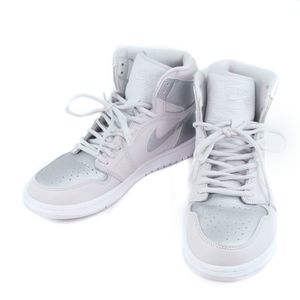 Pre-owned Nike Air Jordan 1 High sneakers, Air Jordan high-top DC 1788 029, leather grey, men's Air Jordan 1 High.