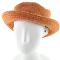 Pre-owned Hermès hat in wool and nylon, orange, for women