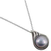 TASAKI Mabe Pearl Necklace, Silver, Set with Pearls, Approx. 15.2g, for Women [Secondhand]