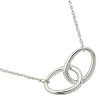 Tiffany & Co. Elsa Peretti Double Loop Necklace, 925 Sterling Silver ...