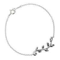 Tiffany & Co. Olive Leaf Bracelet, 925 Sterling Silver, approximately 2.54 grams, Women's [Pre-owned]