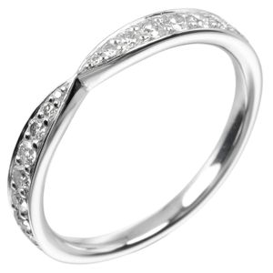Tiffany & Co. Harmony Ring, size 6.5, Pt950 platinum with diamonds, approximately 2.44g, women's [pre-owned]