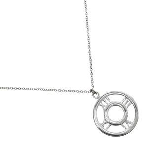 티파니 TIFFANY&Co. 오픈 아틀라스 목걸이 실버 925 약 3.9 g Open atlas 레이디스【중고】