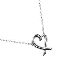 Tiffany & Co. Heart Necklace, designed by Paloma Picasso, 925 Sterling Silver, Heart-Shaped, approximately 1.7 grams, Women's [Pre-owned])