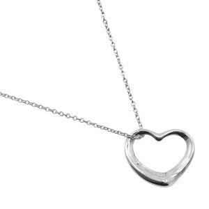 Tiffany & Co. Elsa Peretti 設計的 Open Heart 項鍊，925 純銀，西班牙製造，約 4.7 克，女士 [二手]