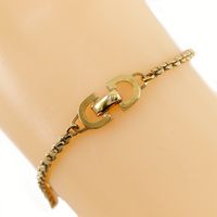 Pre-owned Christian Dior vintage gold-plated bracelet, made in Germany, approximately 4.7g, for women.