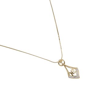Pre-owned NINA RICCI NR logo necklace, gold-plated with rhinestones, approximately 5.2g, NR logo, for women.