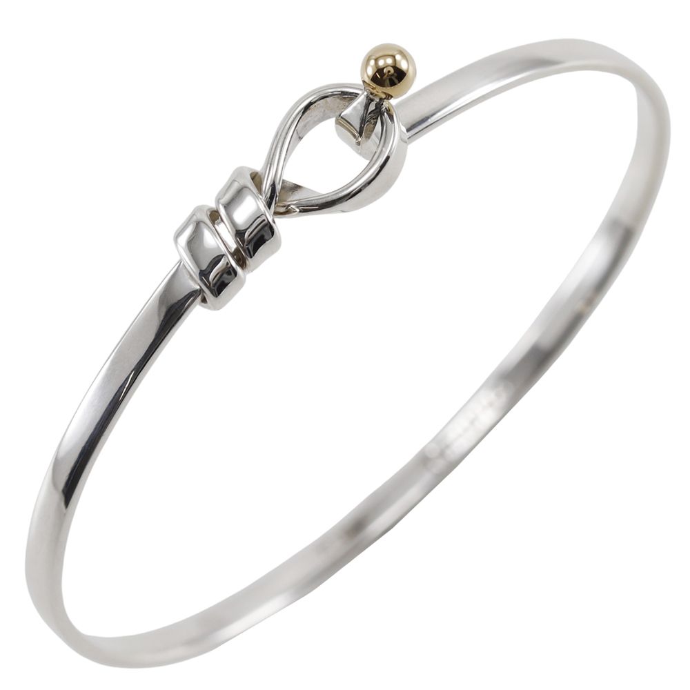 ティファニー TIFFANY&Co. フック＆アイ バングル シルバー925×K18 