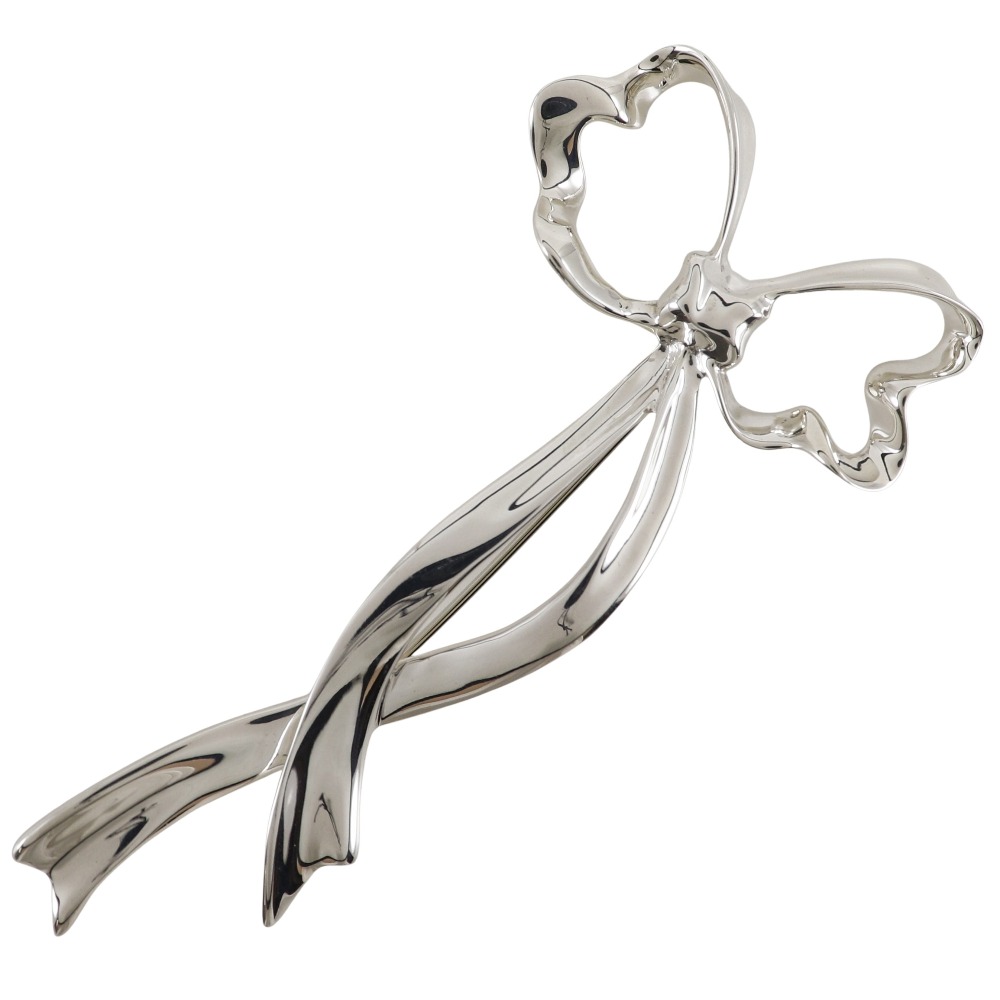 ティファニー TIFFANY&Co. リボン ブローチ シルバー925 リボン 約15.4