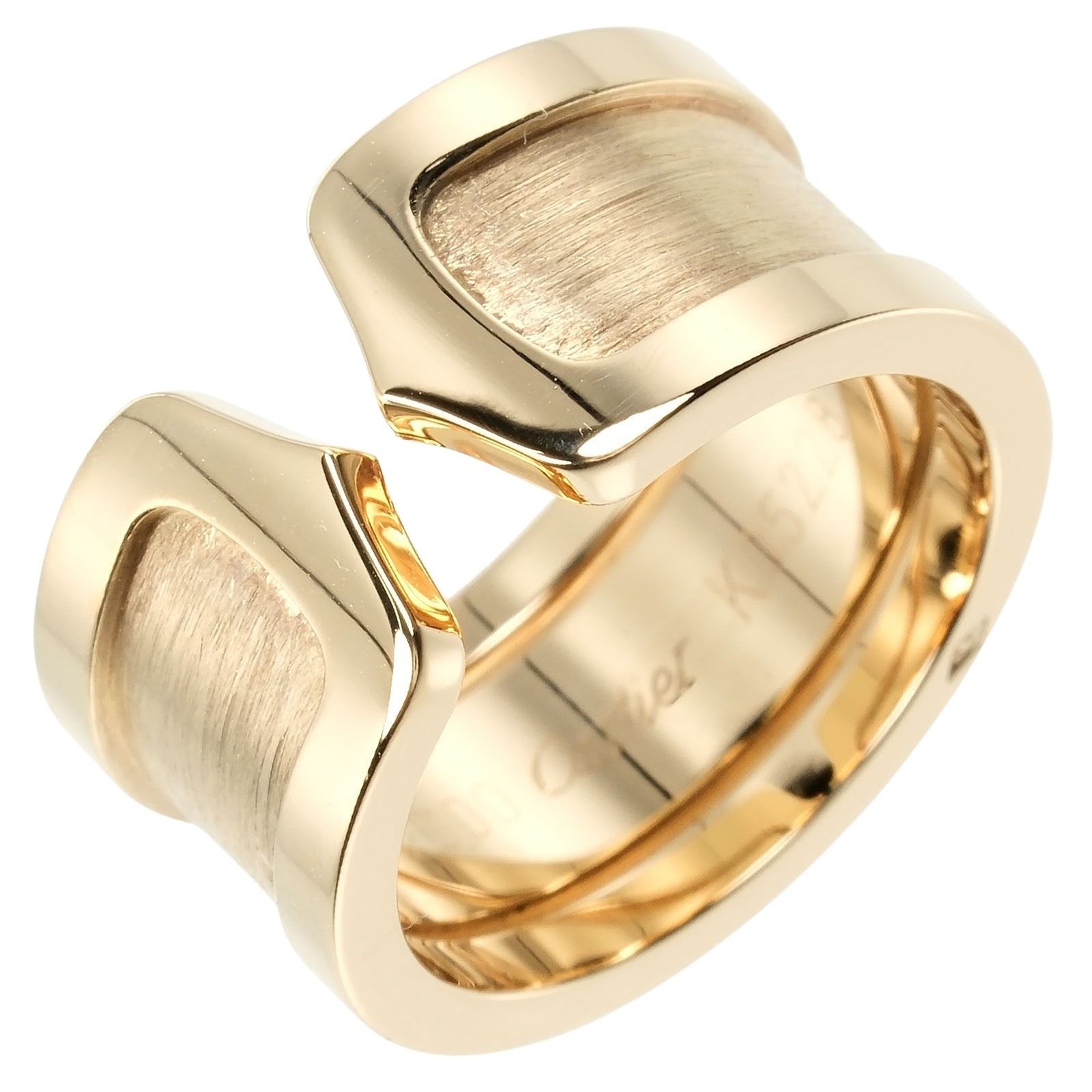 Cartier 2C LM ring, size 11, 18K yellow gold, approximately 12.2g, 2C ...