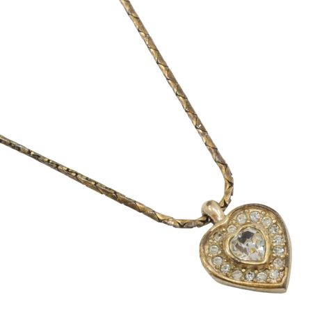 アクセサリー Dior Germany Vintage Heart Necklace Gold 24867671_55002435_600.jpg
