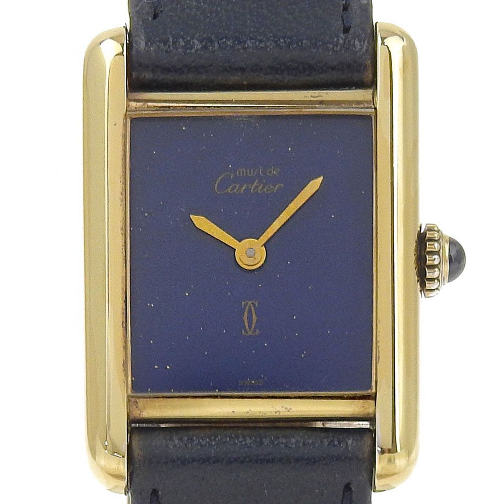 Cartier Must Tank Vermeil Wristwatch, 1970s, Silver 925 with  display picture 3