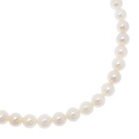 TASAKI Pearl Necklace, 6.0-6.4 mm, Silver, Set with Japanese Akoya Pearls, Approx. 22.4g, for Women [Secondhand]