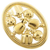 Pre-owned Christian Dior perfume bottle brooch with a perfume motif, gold-plated, approximately 17g, for women.