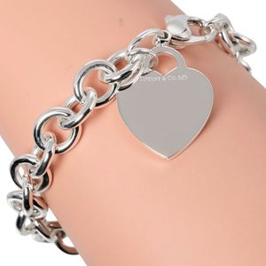 Tiffany & Co. Return to Tiffany Heart Tag Bracelet, 925 Sterling Silver, Heart, Approx. 35.66g , Pre-owned, Women's.