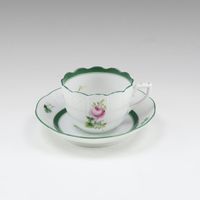 Herend Vienna Roses 摩卡盃碟 711/VRH Vienna Roses（二手）