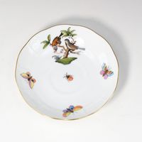 ヘレンド HEREND ロスチャイルドバード 食器 カップ＆ソーサー 711/RO 磁器 ハンガリー製 rothschild bird _【中古】
