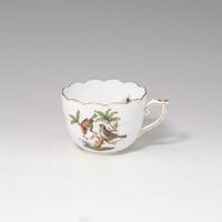 ヘレンド HEREND ロスチャイルドバード 食器 カップ＆ソーサー 711/RO 磁器 ハンガリー製 rothschild bird _【中古】