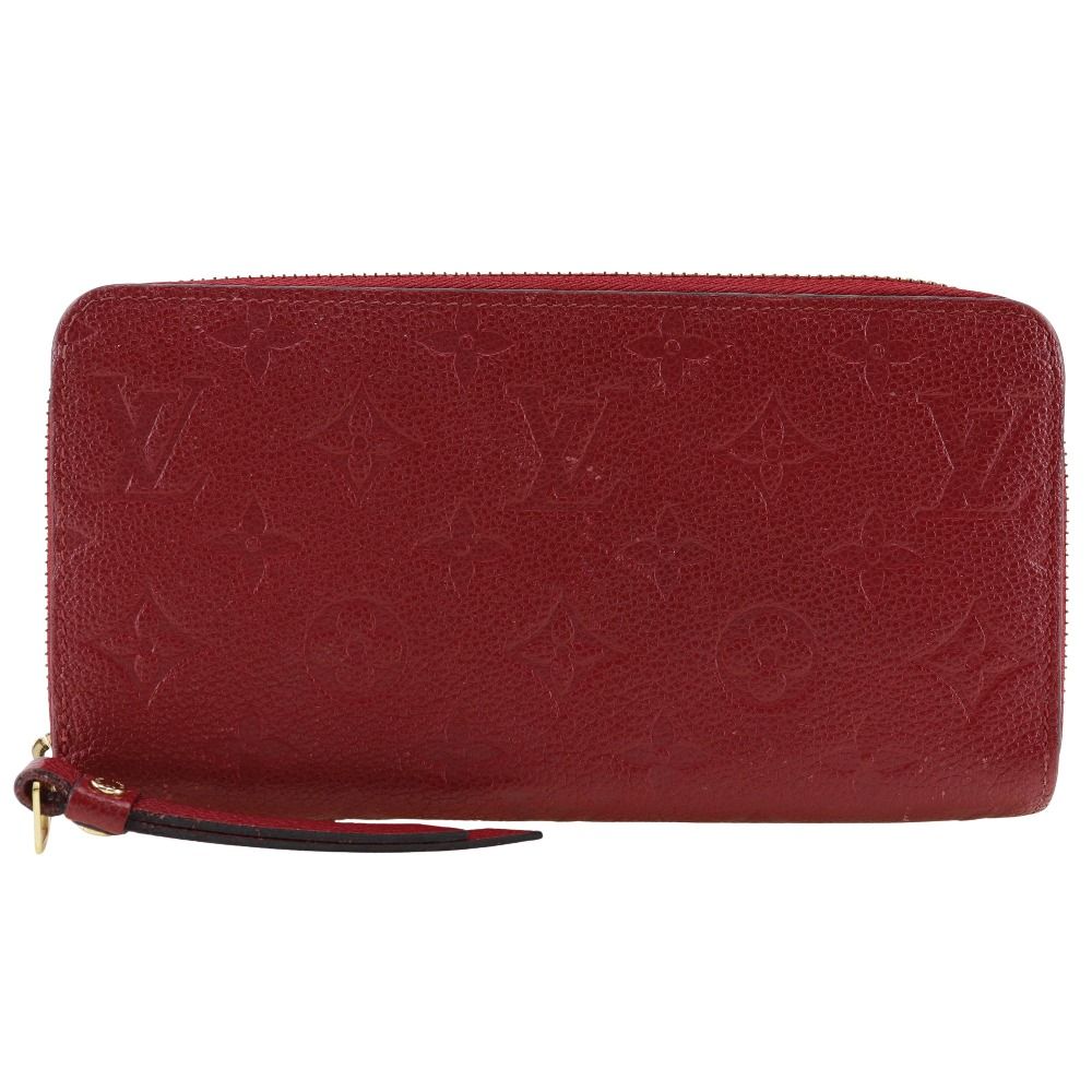 二手LOUIS VUITTON Zippy 钱包M60737 Monogram Empreinte Cerise，法国制造，2019  年，红色，SP0149，女士。 | 日本二手精品｜ 多和梦
