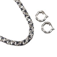 Pre-owned Christian Dior women's vintage metal and rhinestone earring set. Made in Germany, silver, approximately 109.2g.