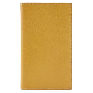 エルメス HERMES アジェンダ ヴィジョン 手帳カバー シェーブル フランス製 2008年 黄 □L オープン Agenda Vision ユニセックス【中古】