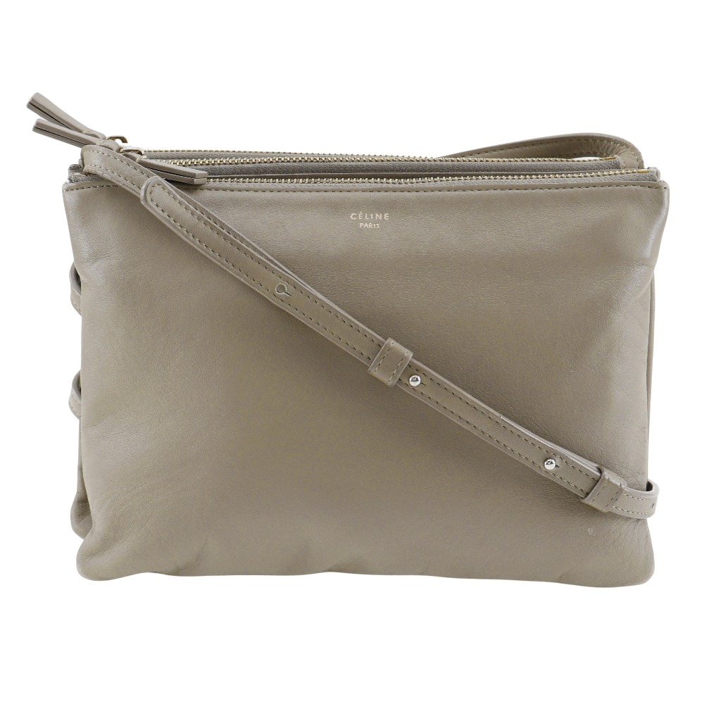 セリーヌ CELINE トリオ ラージ ショルダーバッグ カーフ 斜め セリーヌ CELINE トリオ ラージ ショルダーバッグ カーフ 斜め