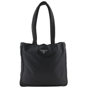 프라다 PRADA 토트 백 나일론 이탈리아제 블랙 어깨걸이, 핸드백, A5 오픈 레이디스【중고】