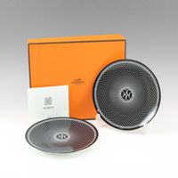 Hermès Ash Deco H Deco 餐具，2 x 14 公分Plate，Ash Deco H Deco（未使用）