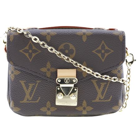 Second-Hand LOUIS VUITTON Micro Metis Shoulder Bag M81267, Monogram Canvas, Made in France, Brown, Crossbody Bag, Flap Bag, Women's