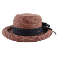 Helen Kaminski Rolled Raffia Hat, Beige, Made in Australia, Women's, Pre-owned