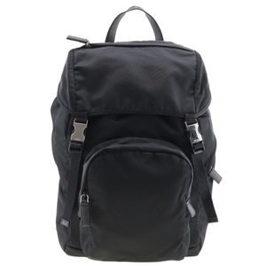 二手 Prada Daypack 2VZ135 尼龍 NERO 單肩包/手提包，兩用，A4 尺寸，翻蓋，男女通用