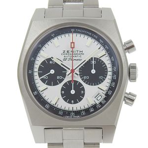 ZENITH Chronomaster Revival El Primero 50th Anniversary Limited Edition Watch 03.A384.400 Stainless Steel Automatic Chronograph White Dial Men's [Pre-owned]