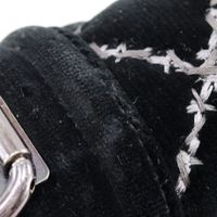 二手 CHANEL Boy 日本 Chanel 香奈兒 25 單肩包，鏈條單肩包，Matelassé 針法，絲絨和皮革，意大利製造，2014 年，黑色，斜挎包，單肩包，翻蓋，女式。