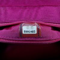 二手 Chanel Mini Coco Handle 手提包，派對包，棉質，義大利製造，粉紅色，旋鎖，女士款。