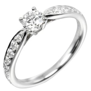 Tiffany & Co. Harmony 訂婚戒指，尺寸5克拉 VVS2/G/2EX/VG，Pt950 鉑金鑲嵌鑽石，約 2.75 克，女士[二手]