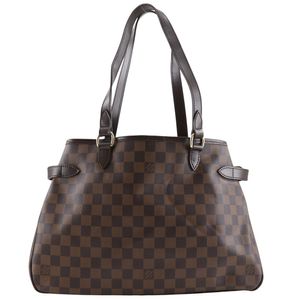 Pre-owned LOUIS VUITTON Batignolles Horizontal Tote Bag, Special Order N48179, Damier Canvas, Made in France, 2010, Brown, DU0120, Shoulder/Handbag, A5 Size, Women's.