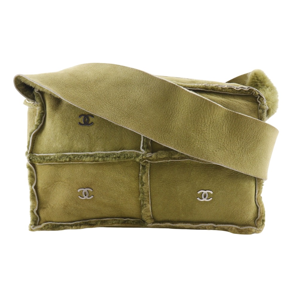 Pre-owned Chanel Chocolate Bar shoulder bag with Coco Mark, made