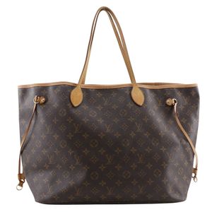 二手LOUIS VUITTON Neverfull GM 手提包 M40157，字母帆布，法國製造，2009 年，棕色，FL4019，單肩包/手提包，A4 尺寸，開口，女式
