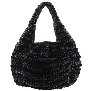 Pre-owned ANTEPRIMA Wire Bag, Velour x Wire Cord Tote Bag, Black, Shoulder/Handbag, Open, Women's