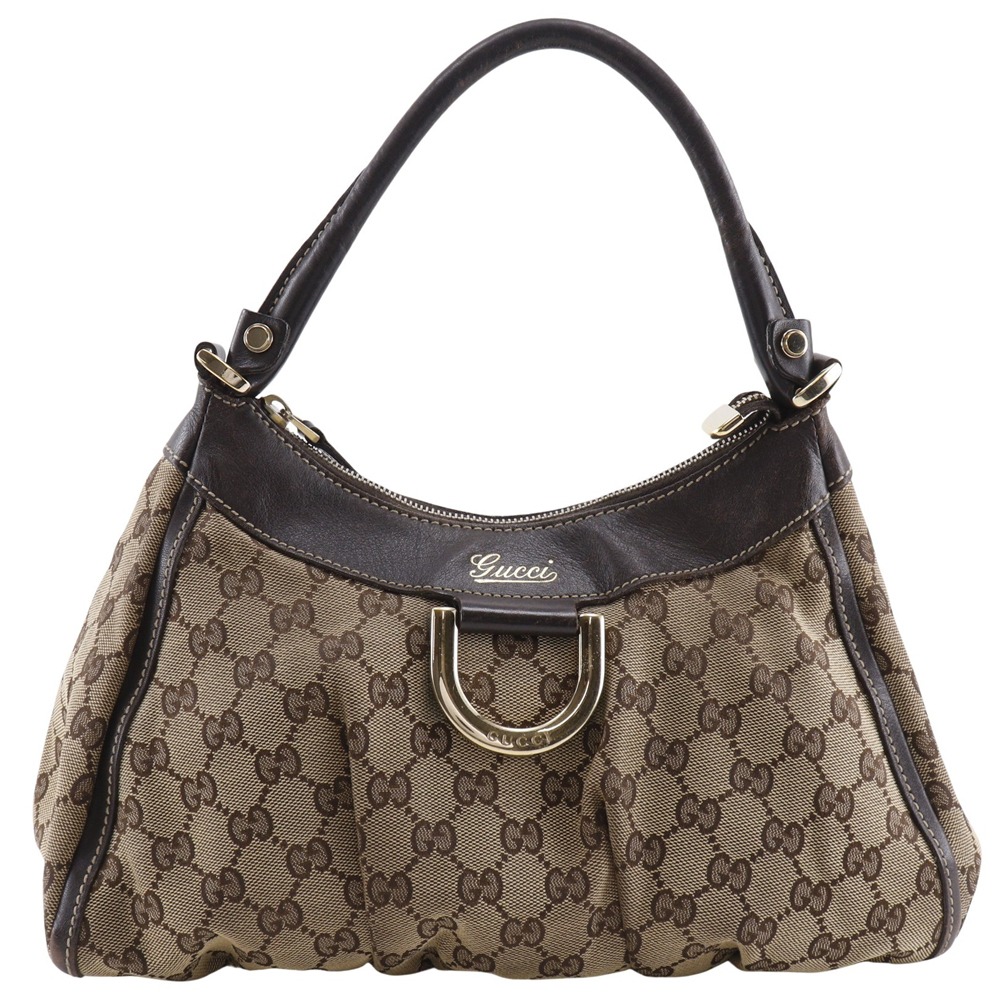 Pre-owned Gucci Abbey Line Shoulder Bag 190525, GG Canvas, Made in