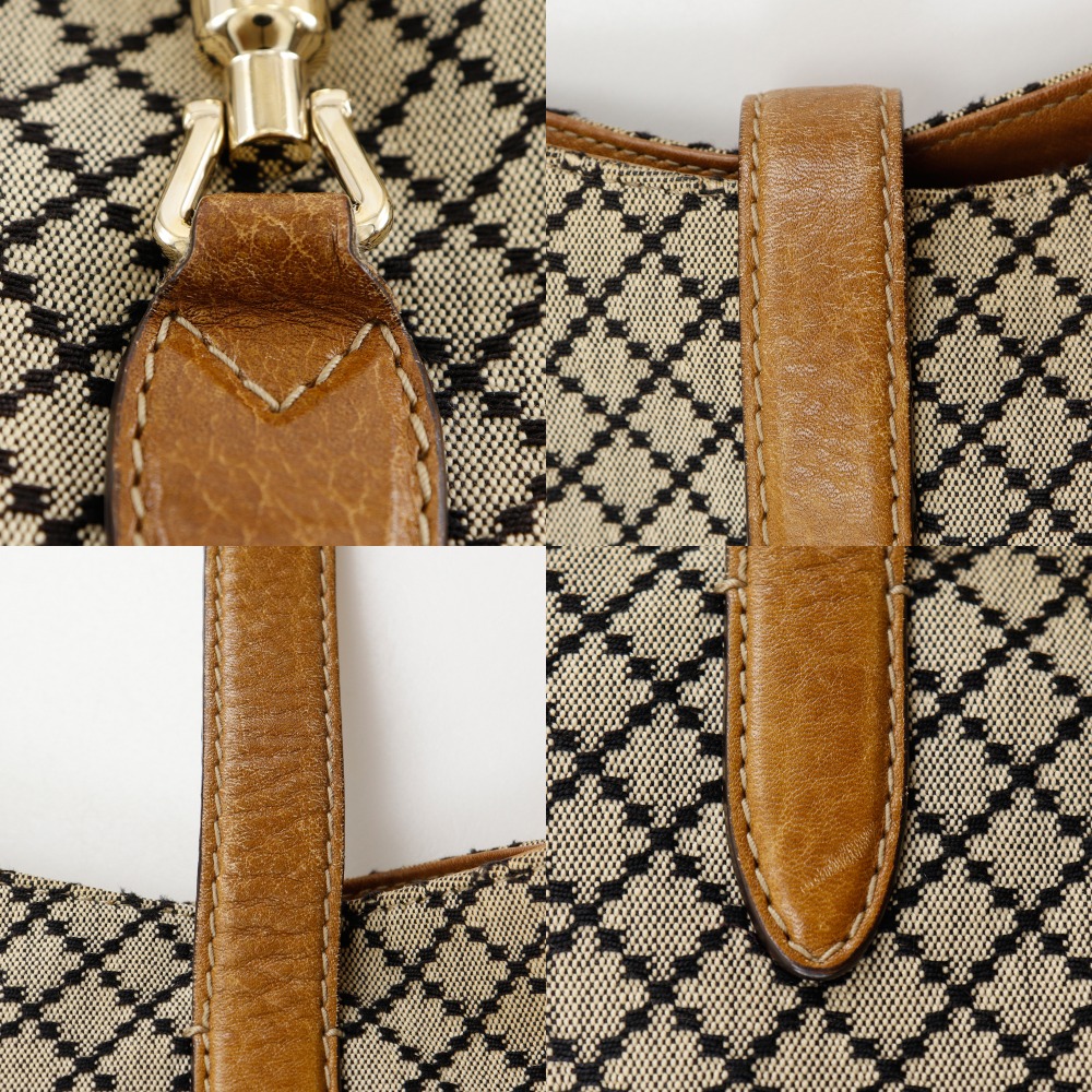 GUCCI ニュージャッキー2wayショルダー バンブータッセル 246907 Pre-owned Gucci New Jackie handbag with Diamante and bamboo