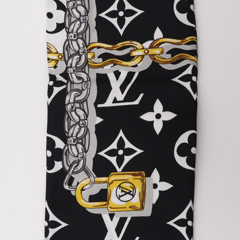 LOUIS VUITTON モノグラム シルクスカーフ M78656 Pre-owned LOUIS VUITTON Bandeau Monogram Confidential Scarf M78656