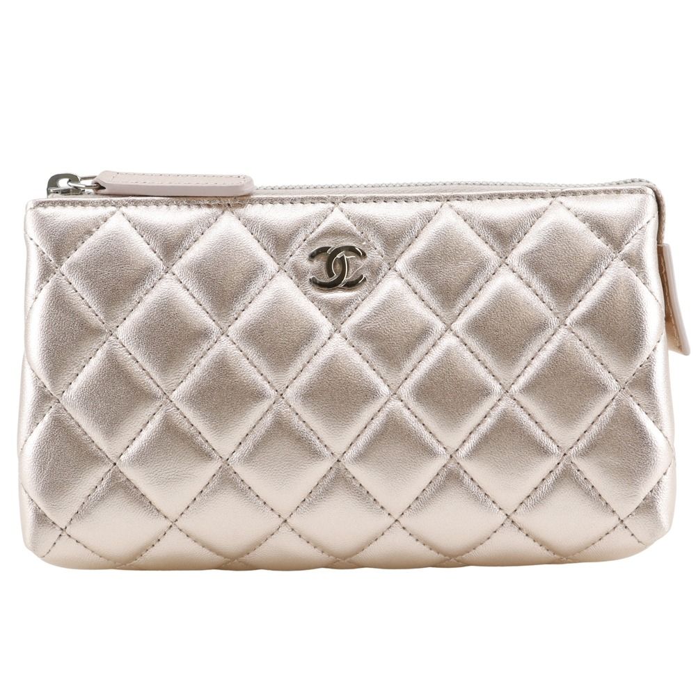 シャネル CHANEL マトラッセ ポーチ A69259 ラムスキン 2015年  