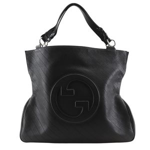 구찌 GUCCI GG 브론디 토트 백 751516 송아지 블랙 어깨걸이, 핸드백, A4 마그넷 타입 GG Blondie 레이디스