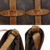 二手LOUIS VUITTON Saumur 30 肩背包 M42256 字母帆布 1990 棕色 AR8910 斜背包，附 A5 皮帶扣。