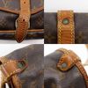 二手LOUIS VUITTON Saumur 30 肩背包 M42256 字母帆布 1990 棕色 AR8910 斜背包，附 A5 皮帶扣。